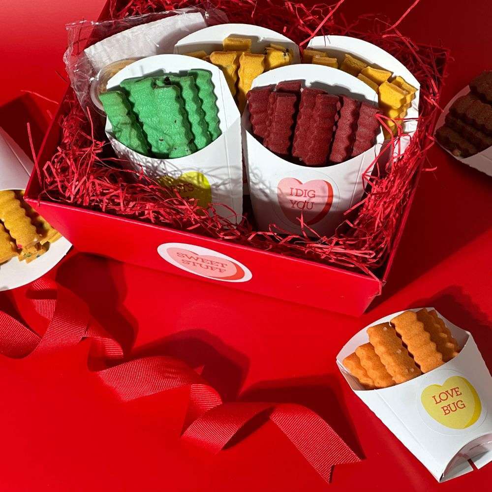 Valentine’s Day Cookie Fries Gift Basket