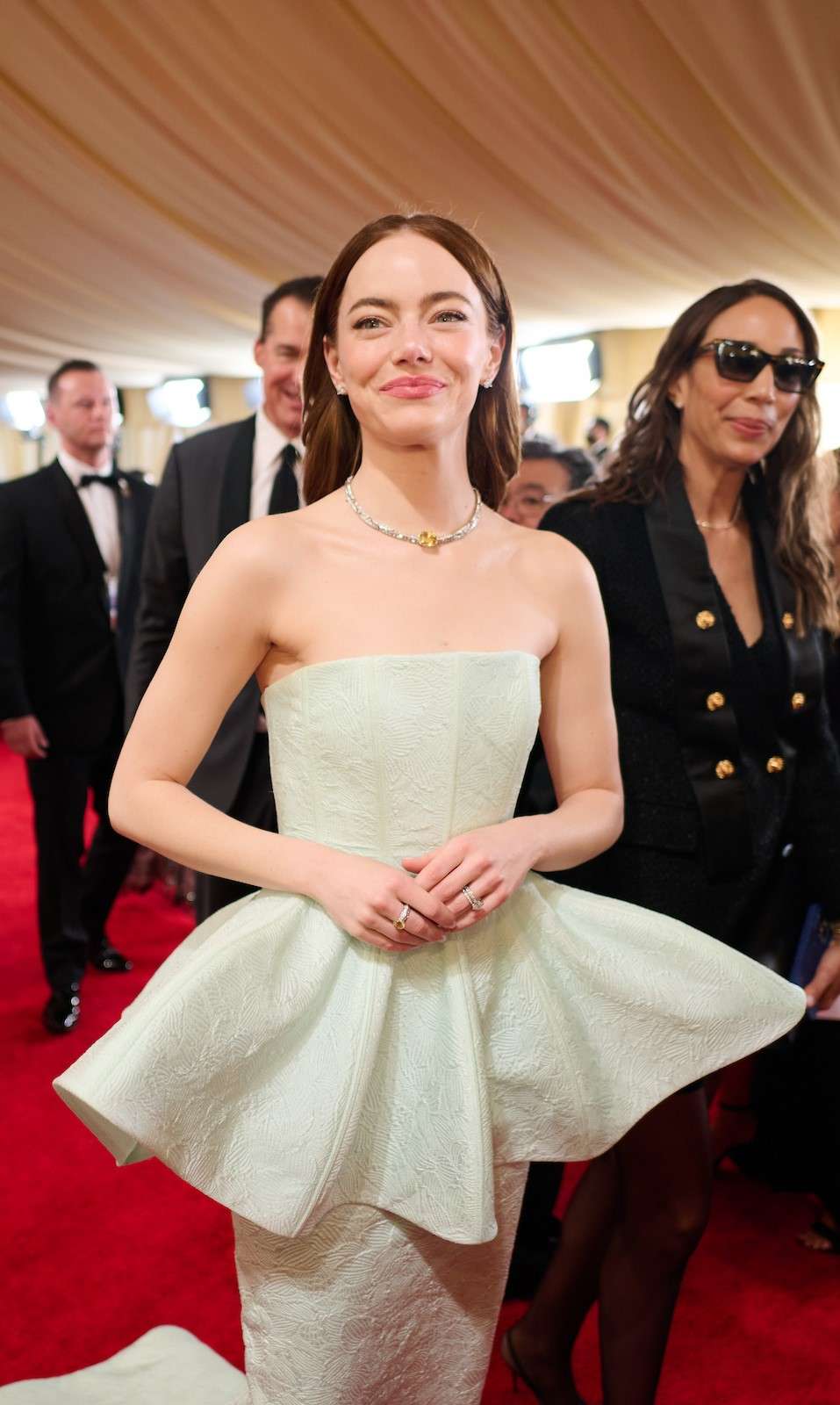 Emma Stone at the Oscars red carpet