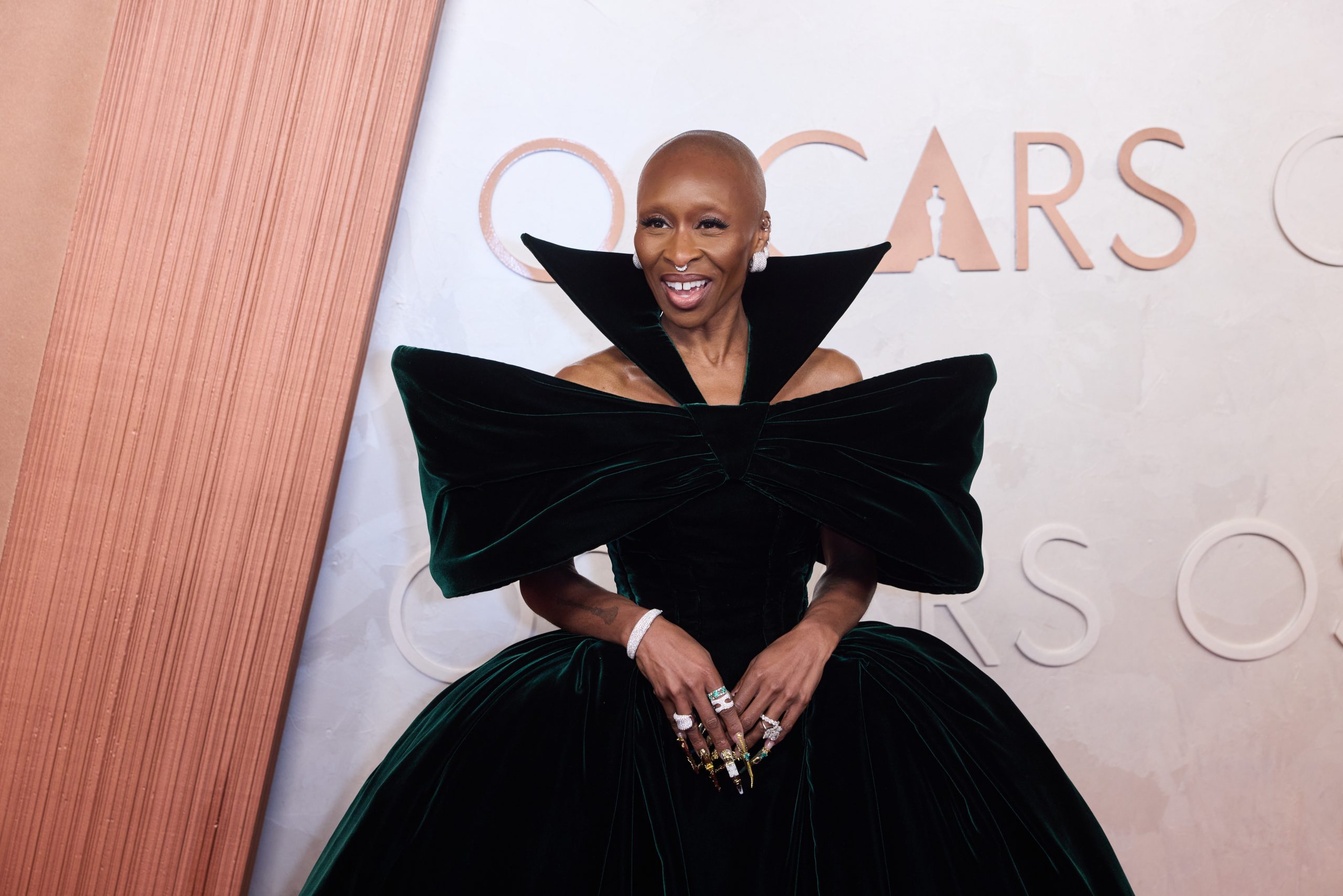 Cynthia Erivo arrives on the red carpet of the 97th Oscars® at the Dolby® Theatre at Ovation Hollywood on Sunday, March 2, 2025.
